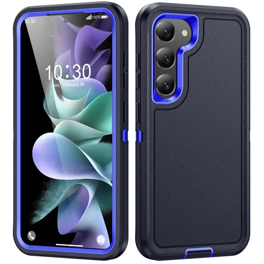 For Samsung Galaxy S24 5G / S25 5G Life Waterproof Rugged Phone Case(Dark Blue + Royal Blue)