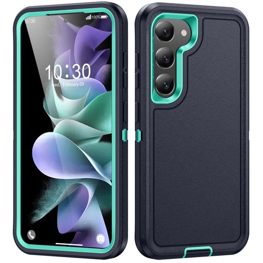 For Samsung Galaxy S24 5G / S25 5G Life Waterproof Rugged Phone Case(Dark Blue + Light Blue)