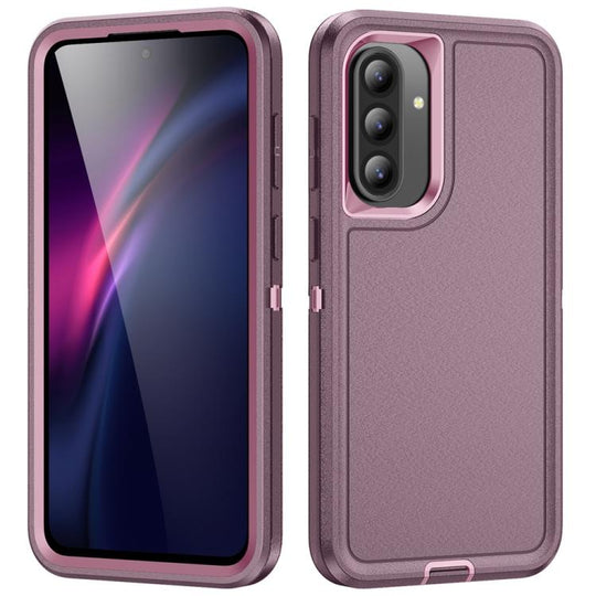 For Samsung Galaxy A56 5G Life Waterproof Rugged Phone Case(Purple + Pink)