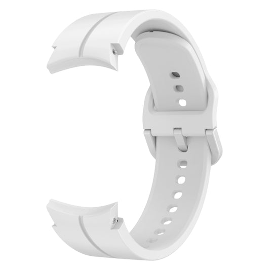 For Samsung Galaxy Watch 6 / 6 Classic Colorful Buckle Silicone Watch Band(White) by buy2fix