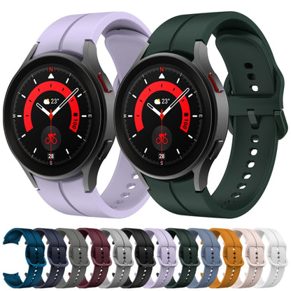 For Samsung Galaxy Watch 6 / 6 Classic Colorful Buckle Silicone Watch Band(Space Grey) - Watch Bands by buy2fix | Online Shopping UK | buy2fix