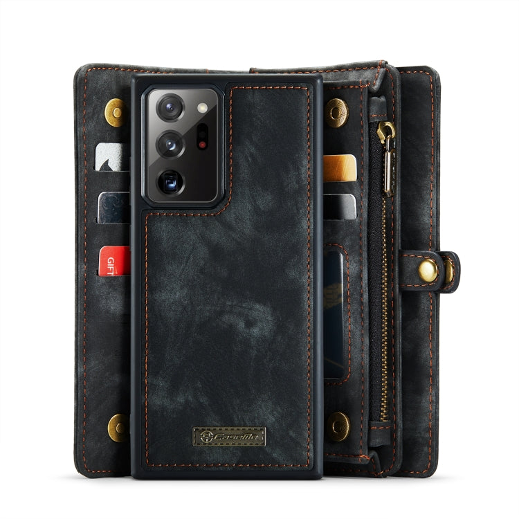 For Samsung Galaxy Note20 Ultra CaseMe-008 Detachable Multifunctional Horizontal Flip Leather Case with Card Slot & Holder & Zipper Wallet & Photo Frame(Black) - Galaxy Note20 Ultra Cases by CaseMe | Online Shopping UK | buy2fix