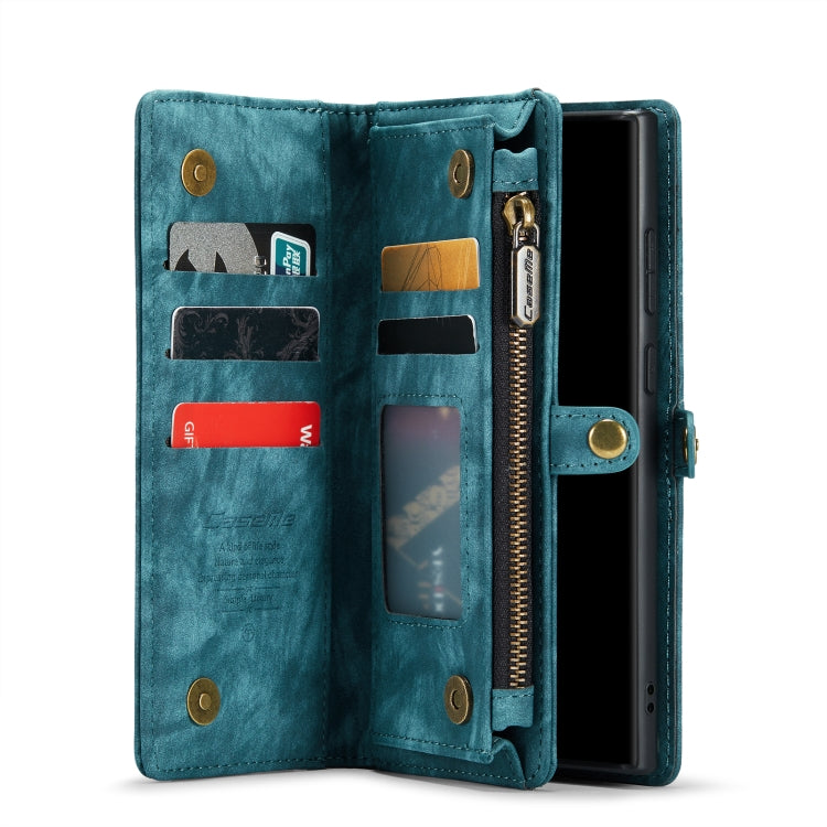 For Samsung Galaxy Note20 Ultra CaseMe-008 Detachable Multifunctional Horizontal Flip Leather Case with Card Slot & Holder & Zipper Wallet & Photo Frame(Blue) - Galaxy Note20 Ultra Cases by CaseMe | Online Shopping UK | buy2fix
