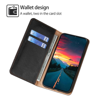 For Huawei Pura 70 Pro / Pro+ Gloss Oil Solid Color Magnetic Leather Phone Case(Black) - Huawei Cases by buy2fix | Online Shopping UK | buy2fix