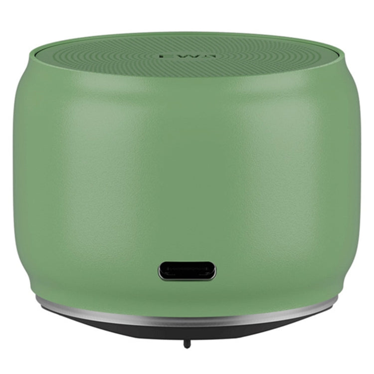 EWA A126 Mini Bluetooth 5.0 Bass Radiator Metal Speaker(Green) - Mini Speaker by EWA | Online Shopping UK | buy2fix