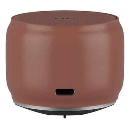 EWA A126 Mini Bluetooth 5.0 Bass Radiator Metal Speaker(Brown) - Mini Speaker by EWA | Online Shopping UK | buy2fix