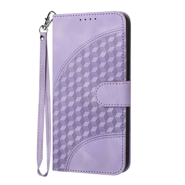 For Xiaomi Redmi Note 12 5G Global/Poco X5 5G YX0060 Elephant Head Embossed Phone Leather Case with Lanyard(Light Purple) - Xiaomi Cases by buy2fix | Online Shopping UK | buy2fix