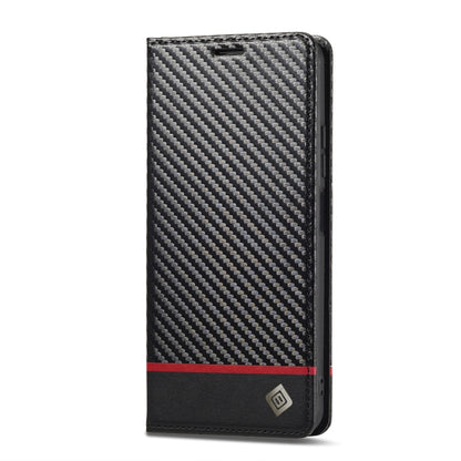 For Xiaomi Redmi 13C / Poco C65 LC.IMEEKE Carbon Fiber Texture Flip Leather Phone Case(Horizontal Black) - 13C Cases by LC.IMEEKE | Online Shopping UK | buy2fix