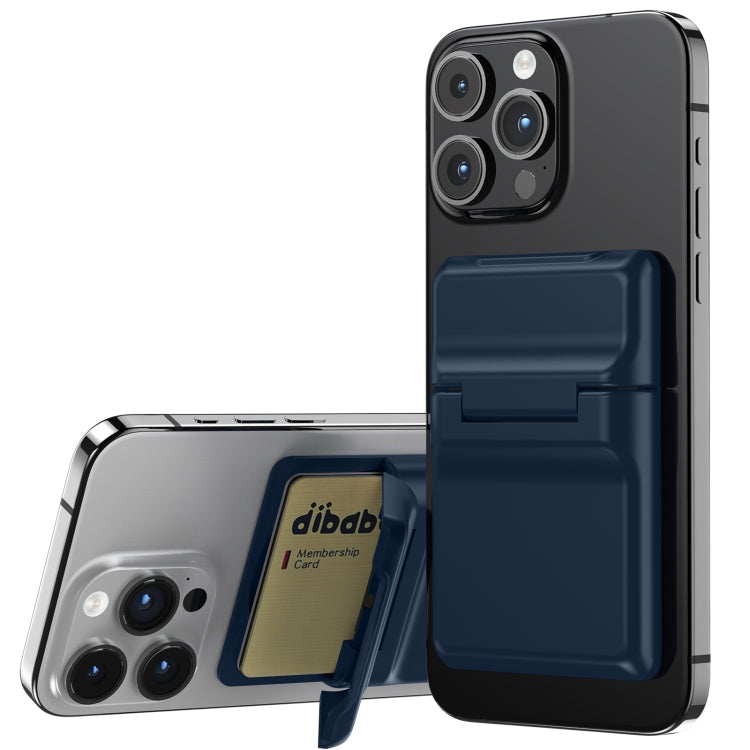 Strong Magnetic Adsorption Card Holder(Dark Blue) - Adhesive Card Holders by buy2fix | Online Shopping UK | buy2fix