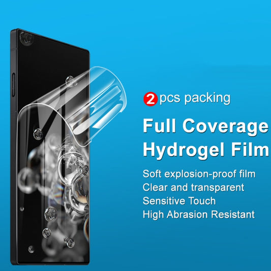 For ZTE nubia Red Magic 9 Pro+ 5G 2pcs imak Curved Full Screen Hydrogel Film Protector by imak