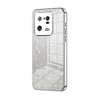 For Xiaomi 13 Pro Gradient Glitter Powder Electroplated Phone Case(Silver) - 13 Pro Cases by buy2fix | Online Shopping UK | buy2fix