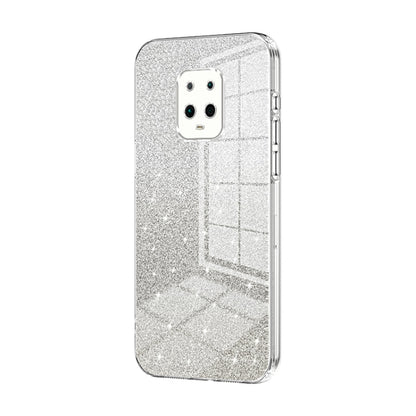 For Xiaomi Redmi 10X Pro 5G Gradient Glitter Powder Electroplated Phone Case(Transparent) - Xiaomi Cases by buy2fix | Online Shopping UK | buy2fix