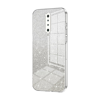 For Xiaomi Redmi K30 / K30 5G Gradient Glitter Powder Electroplated Phone Case(Transparent) - Xiaomi Cases by buy2fix | Online Shopping UK | buy2fix