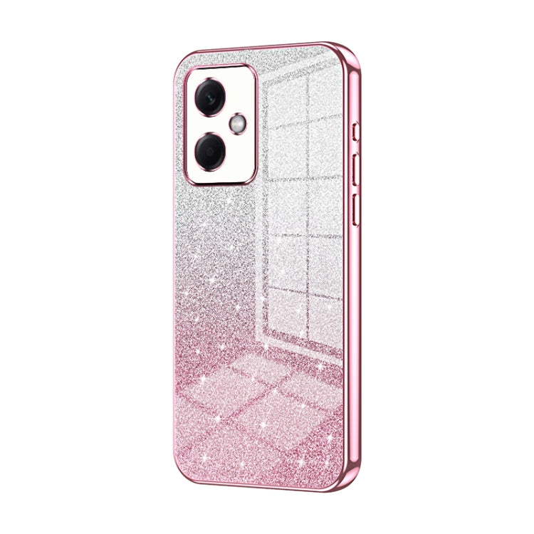 For Xiaomi Redmi Note 12R Pro Gradient Glitter Powder Electroplated Phone Case(Pink) - Xiaomi Cases by buy2fix | Online Shopping UK | buy2fix