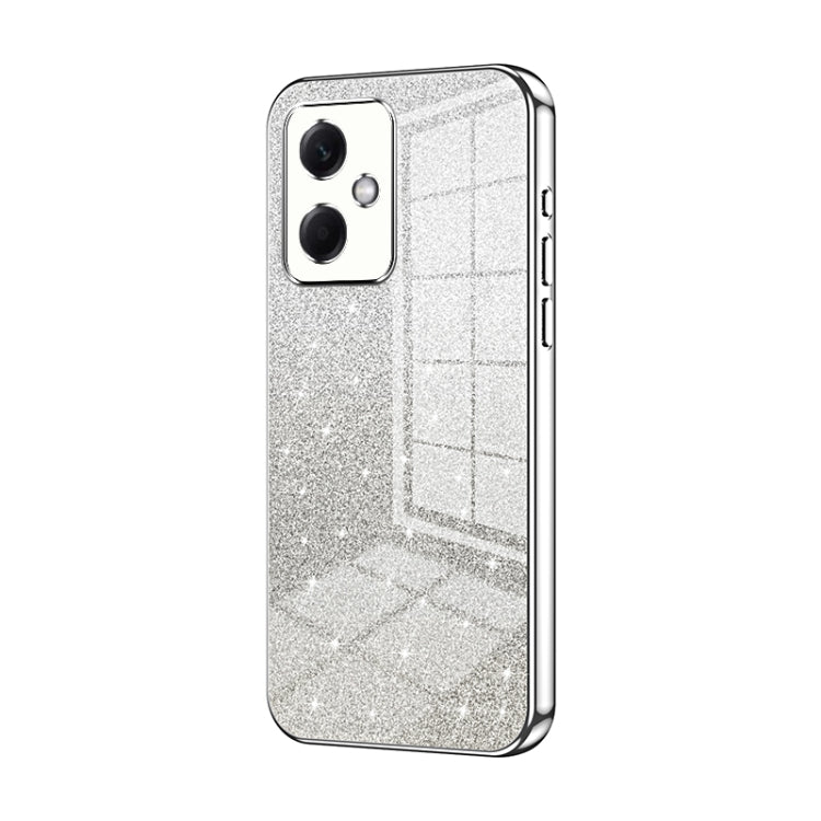 For Xiaomi Redmi Note 12R Pro Gradient Glitter Powder Electroplated Phone Case(Silver) - Xiaomi Cases by buy2fix | Online Shopping UK | buy2fix