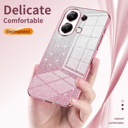 For Xiaomi Redmi Note 11T 5G/Note 11S 5G Gradient Glitter Powder Electroplated Phone Case(Silver) - Xiaomi Cases by buy2fix | Online Shopping UK | buy2fix