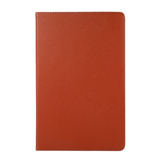 For Lenovo Tab M11 / Xiaoxin Pad 11 2024 360 Degree Rotation Litchi Texture Leather Tablet Case(Brown) by buy2fix