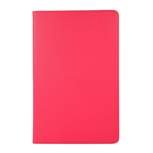 For Lenovo Tab M11 / Xiaoxin Pad 11 2024 360 Degree Rotation Litchi Texture Leather Tablet Case(Rose Red) by buy2fix