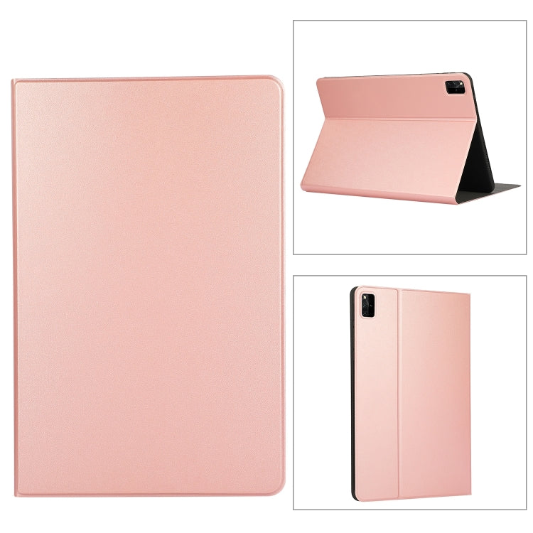 For Lenovo Tab M11 / Xiaoxin Pad 11 2024 Voltage Elastic Texture Flip Tablet Leather Case(Rose Gold) - Lenovo by buy2fix | Online Shopping UK | buy2fix