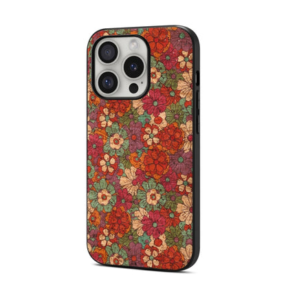 For iPhone 16 Pro Four Seasons Flower Language Series TPU Phone Case(Summer Red) - iPhone 16 Pro Cases by buy2fix | Online Shopping UK | buy2fix