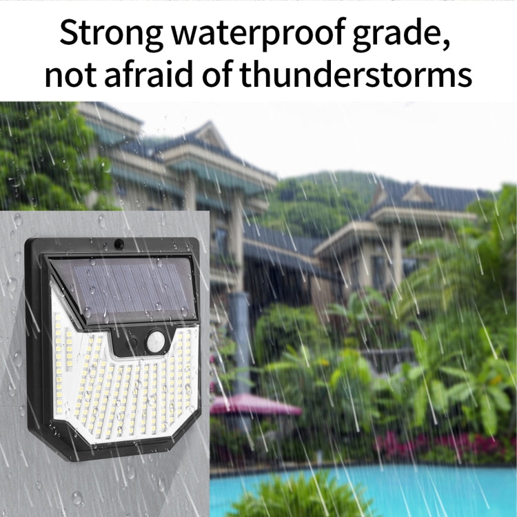 1pc XY0159 159 LEDs Outdoor Solar Human Body Sensor Courtyard Wall Light by buy2fix
