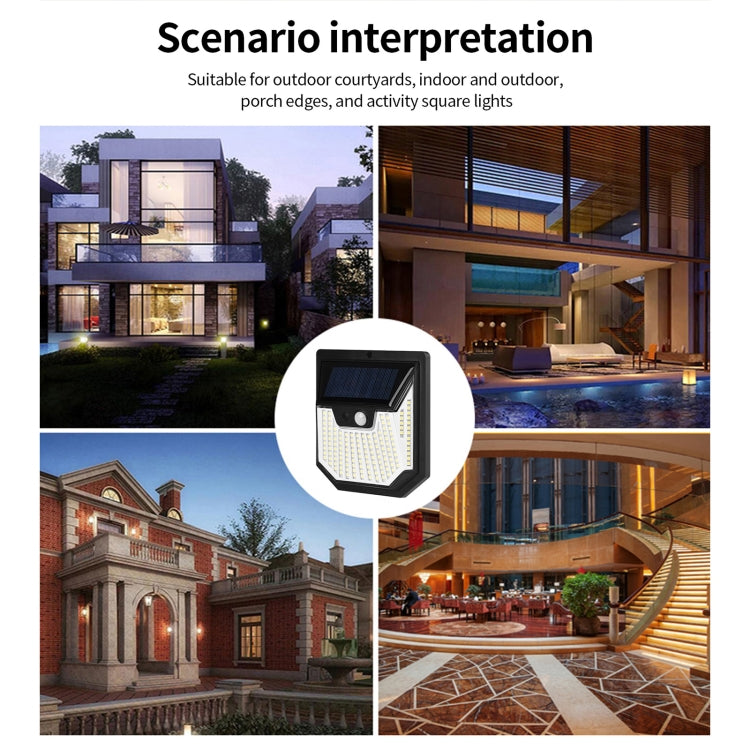 1pc XY0159 159 LEDs Outdoor Solar Human Body Sensor Courtyard Wall Light by buy2fix