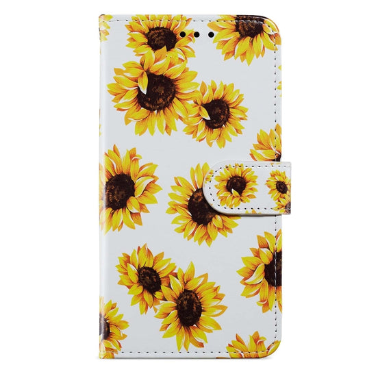 For Blackview A53 Pro Painted Pattern Horizontal Flip Leather Phone Case(Sunflower) by buy2fix