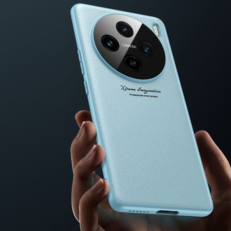 For vivo X100 GKK Precision Hole Ultra-thin Full Coverage Leather Phone Case(Black) by GKK