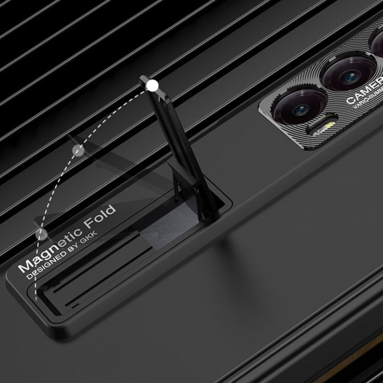 For Honor Magic V2 GKK Integrated Magnetic Folding Hinge All-inclusive Phone Case(Purple) by GKK