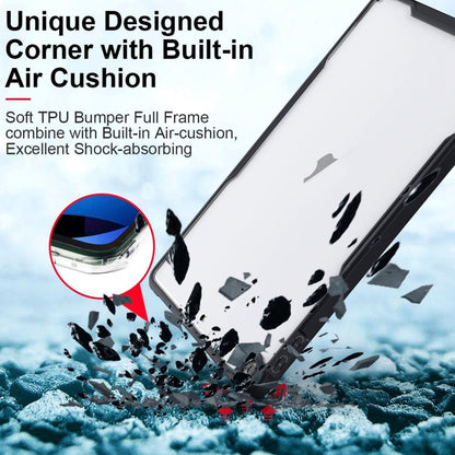 For iPad 10.2 2021 / 2020 / 2019 Armor Clear Acrylic Hybrid TPU Tablet Case(Black) by buy2fix