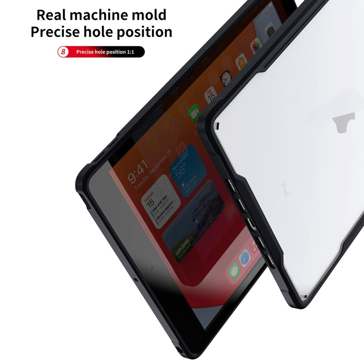 For iPad 10.2 2021 / 2020 / 2019 Armor Clear Acrylic Hybrid TPU Tablet Case(Black) by buy2fix