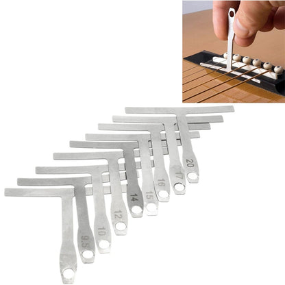 9 in 1 Guitar T-shaped ruler Neck Fingerboard Frets Radian, String Yard Radian Adjustable Measuring Caliper - Guitar Tuner Accessories by buy2fix | Online Shopping UK | buy2fix