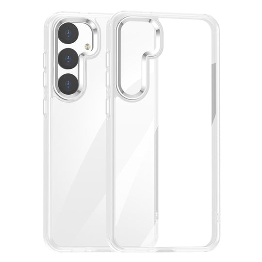 For Samsung Galaxy S24 5G Anti-fingerprint Highly Transparent PC Phone Case(White)