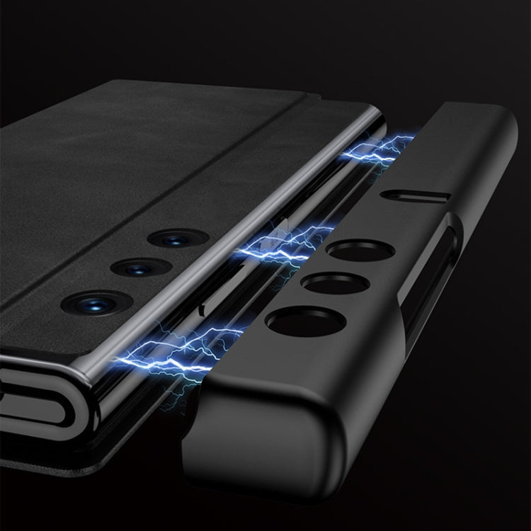 For Honor V Purse GKK Frosted Leather Fold Phone Case(Black) by GKK