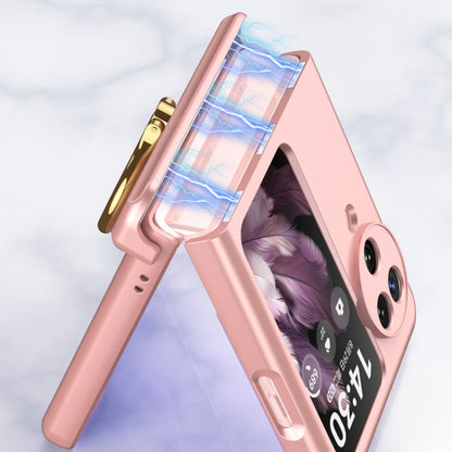 For OPPO Find N3 Flip GKK Integrated Magnetic Hinged Flip Case with Ring Holder(Pink) - Find N3 Flip Cases by GKK | Online Shopping UK | buy2fix