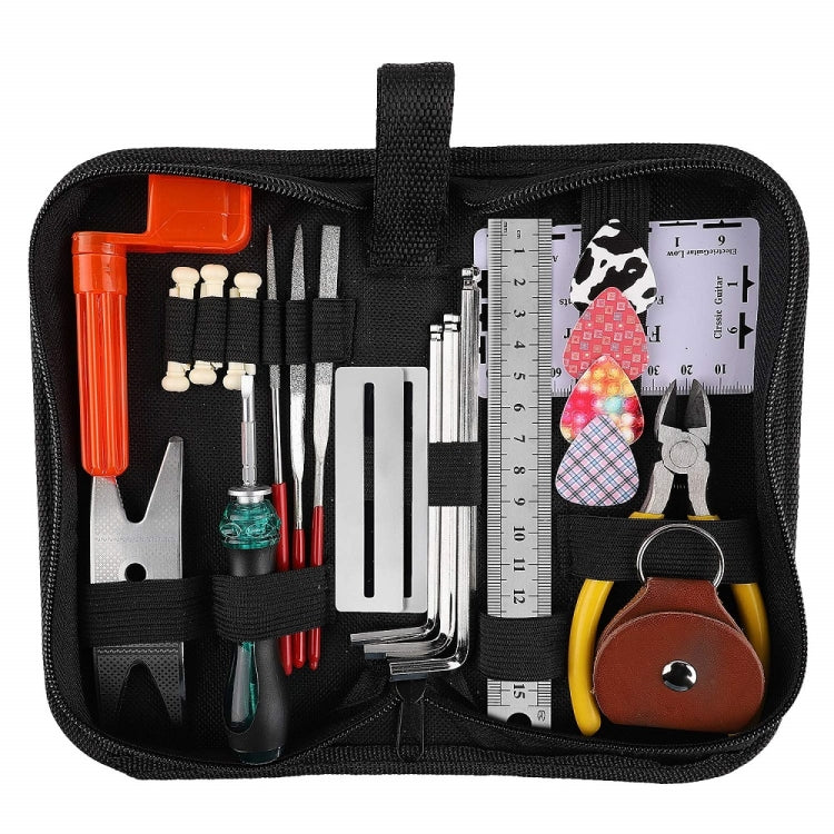 Guitar Repair Tool Set File Wrench Chord Cut And Winder Frets Polishing - Guitar Tuner Accessories by buy2fix | Online Shopping UK | buy2fix