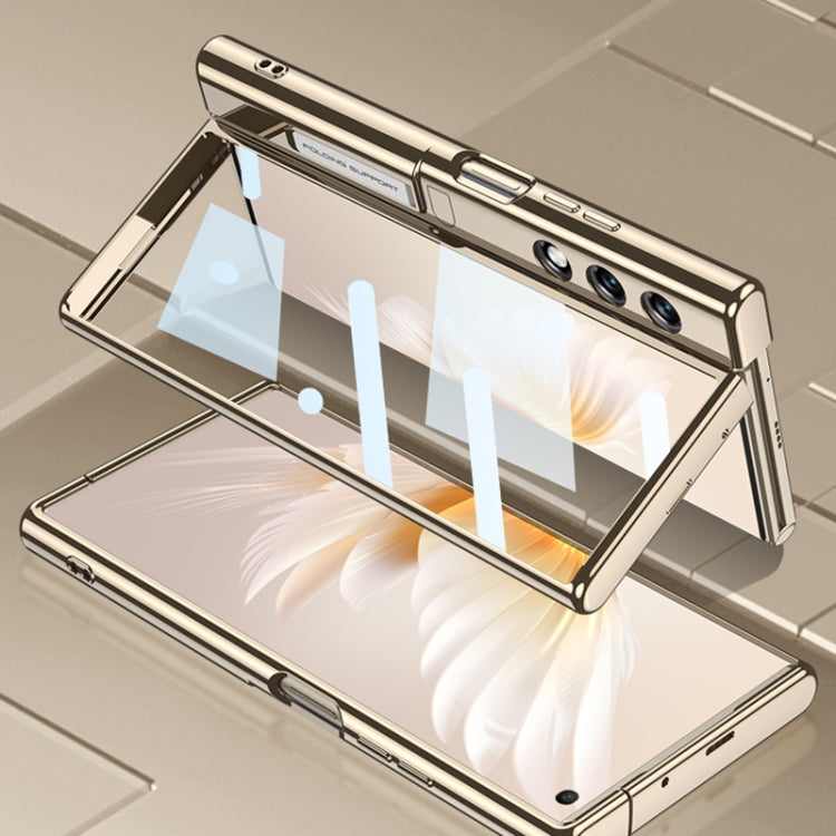 For Honor V Purse GKK Integrated Flip Electroplating TPU Case with Holder(Blue) by GKK