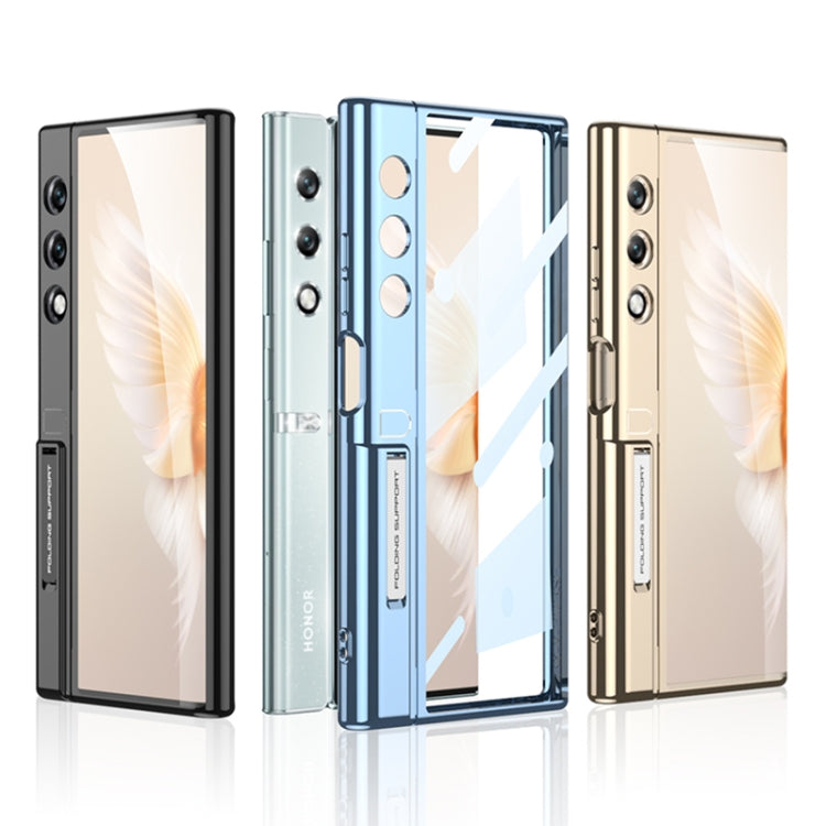 For Honor V Purse GKK Integrated Flip Electroplating TPU Case with Holder(Gold) by GKK