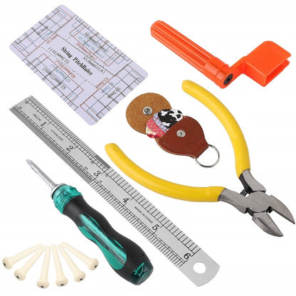 Guitar Repair Tool Set File Wrench Chord Cut And Winder Frets Polishing - Guitar Tuner Accessories by buy2fix | Online Shopping UK | buy2fix