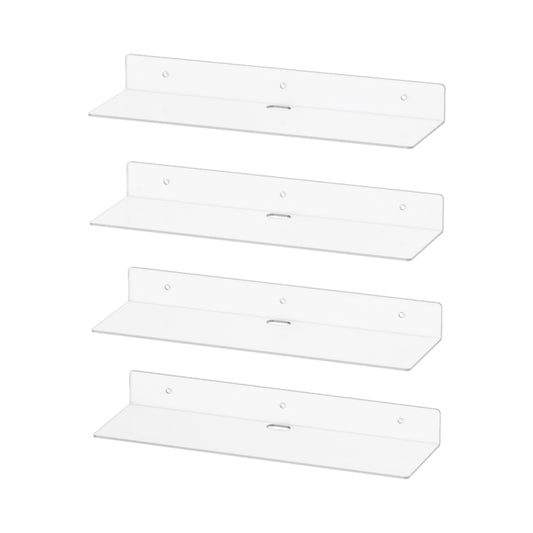 YX074 4pcs / Set Acrylic Storage Rack Anime Ornaments Cosmetics Wall Mount Bracket by buy2fix