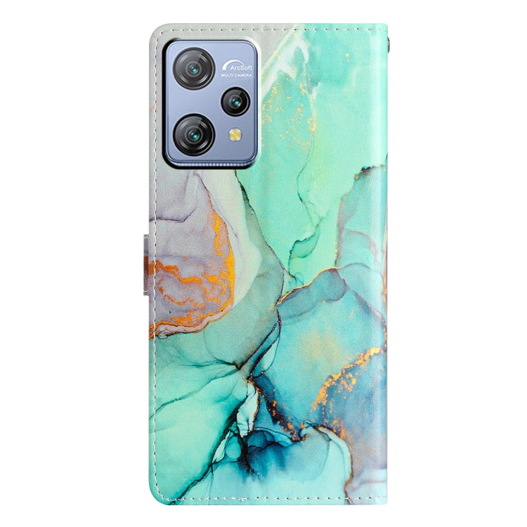 For Blackview A53 Pro Colored Drawing Leather Phone Case(Green Marble) - More Brand by buy2fix | Online Shopping UK | buy2fix