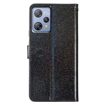 For Blackview A53 Pro Glitter Powder Flip Leather Phone Case(Black) - More Brand by buy2fix | Online Shopping UK | buy2fix