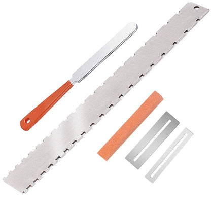 Guitar Neck Measuring Ruler Guitar Sharpening File Guitar Neck Notch Ruler Fret Polishing Pad - Guitar Tuner Accessories by buy2fix | Online Shopping UK | buy2fix