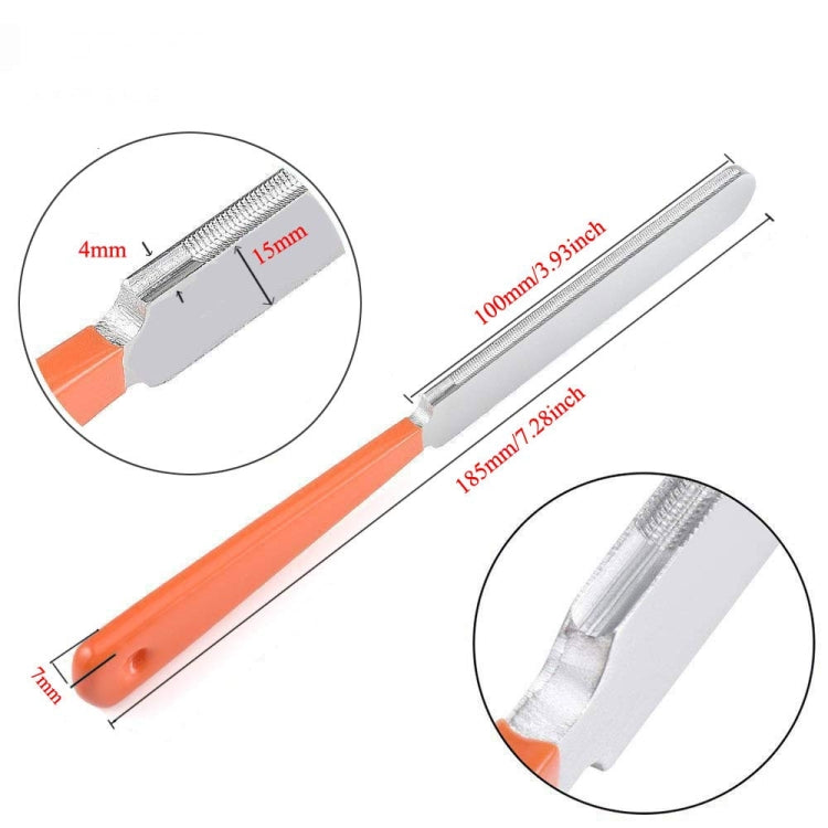 Guitar Neck Measuring Ruler Guitar Sharpening File Guitar Neck Notch Ruler Fret Polishing Pad - Guitar Tuner Accessories by buy2fix | Online Shopping UK | buy2fix
