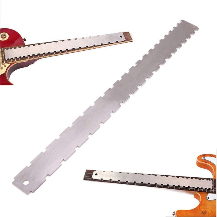 Guitar Neck Measuring Ruler Guitar Sharpening File Guitar Neck Notch Ruler Fret Polishing Pad - Guitar Tuner Accessories by buy2fix | Online Shopping UK | buy2fix