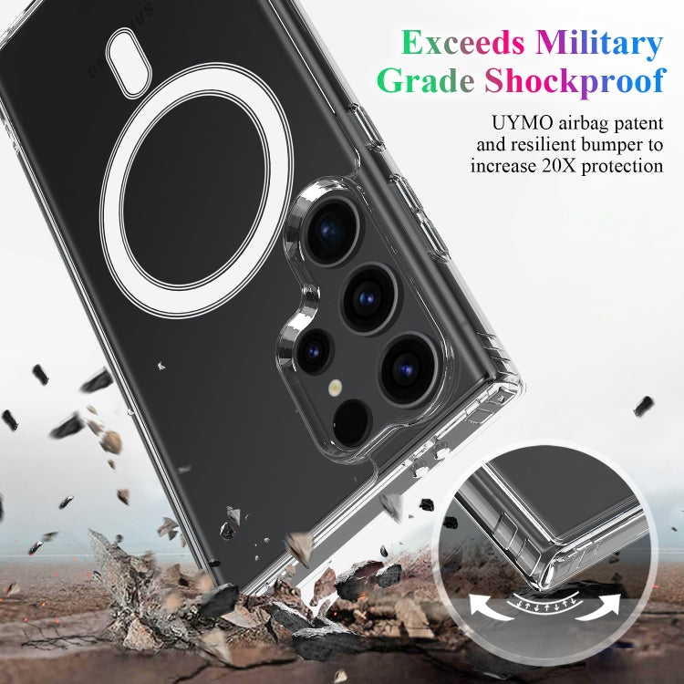 For Samsung Galaxy S25 Ultra 5G MagSafe Magnetic Acrylic TPU Phone Case(Transparent) by buy2fix