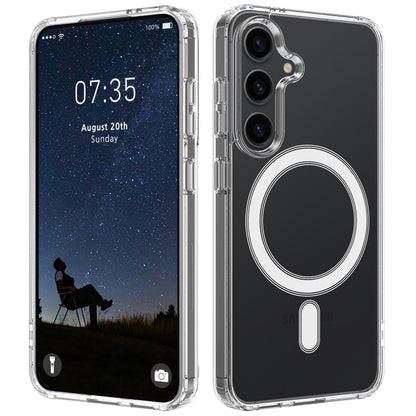 For Samsung Galaxy S25+ 5G MagSafe Magnetic Acrylic TPU Phone Case(Transparent) by buy2fix