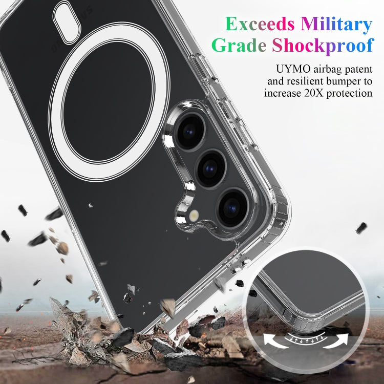 For Samsung Galaxy S25+ 5G MagSafe Magnetic Acrylic TPU Phone Case(Transparent) by buy2fix