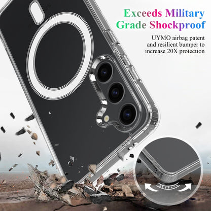 For Samsung Galaxy S25+ 5G MagSafe Magnetic Acrylic TPU Phone Case(Transparent) by buy2fix