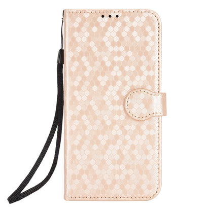 For Tecno Spark Go 2024 / Spark 20C Honeycomb Dot Texture Leather Phone Case(Gold) by buy2fix